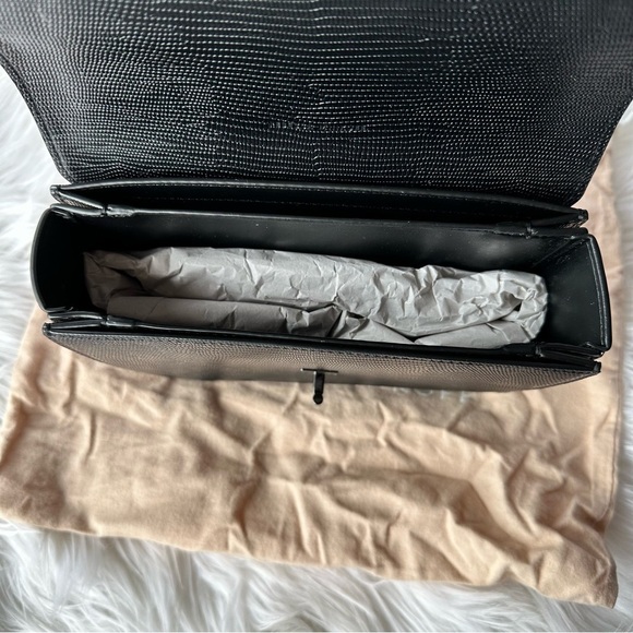 NWT brand new Rebecca Minkoff Love Too Crossbody Black Chain Strap Purse Bag - Picture 7 of 9